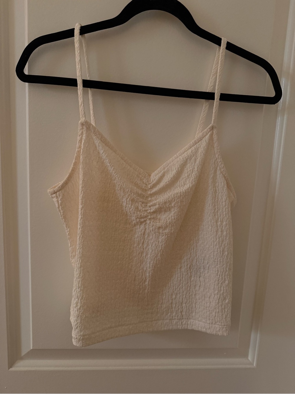 Madewell Cream Textured Tank & Button-Front Shirt Set - Picture 7 of 8